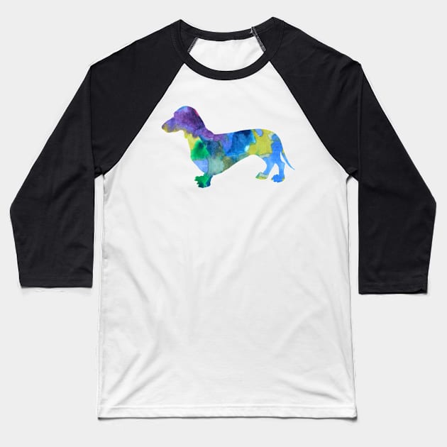 Dachshund Baseball T-Shirt by BittenByErmines